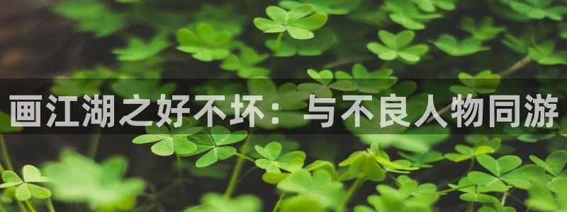 我开动物园那些年风车动漫：画江湖之好不坏：与不良人物同游